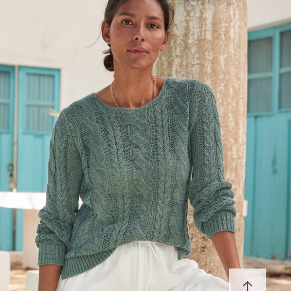 Garnet hill linen sweater